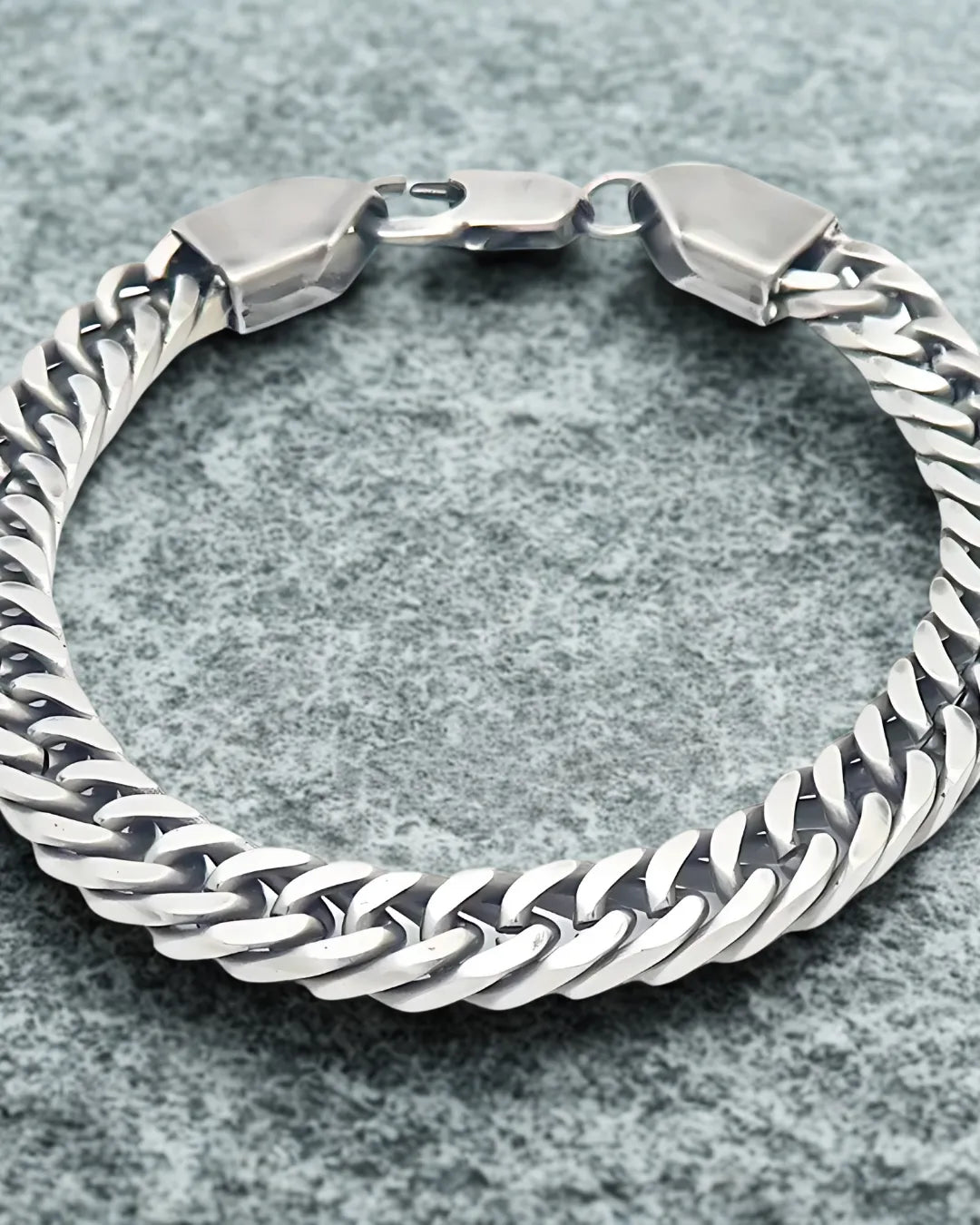 Bold Oxidized Black Cuban Link Stainless Steel Bracelet and Necklace set – 8mm, 24g