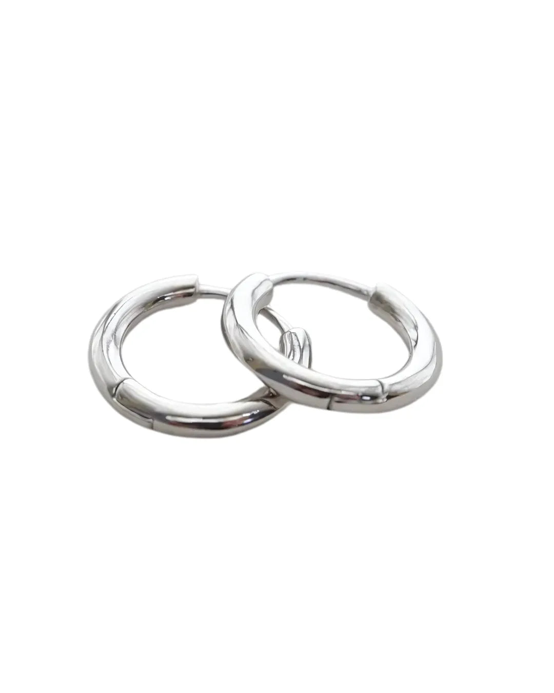 925 Sterling Silver Hoop Earrings – Minimal Thin Design (2.4 x 15mm)