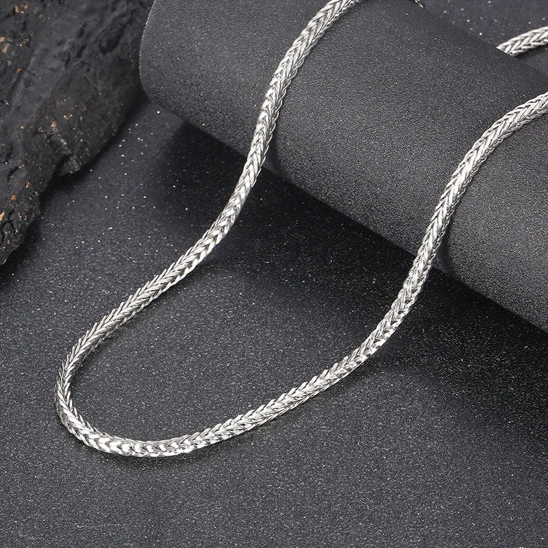 Punk Titanium Steel Chain Necklace – Men's Sweater Chain