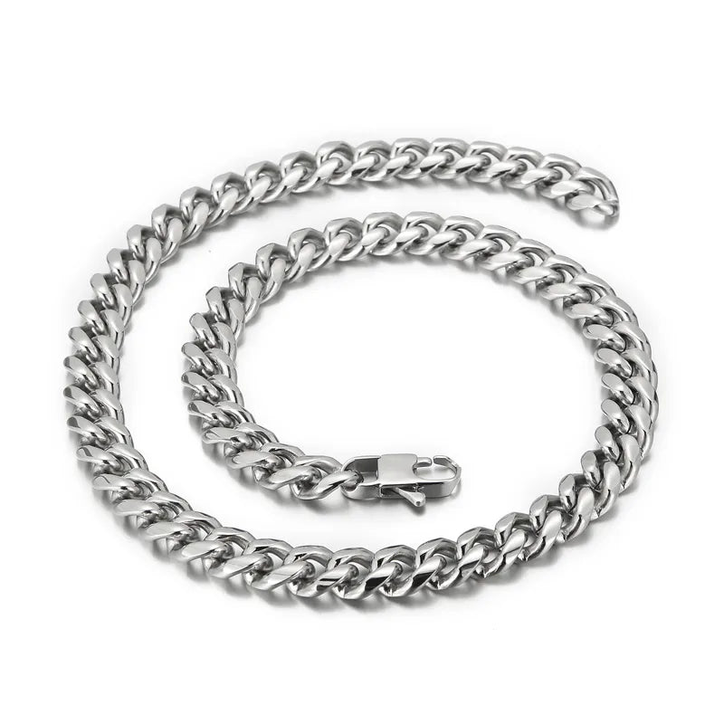 Bold 10mm Cuban Chain Necklace – Heavyweight Stainless Steel | 50cm