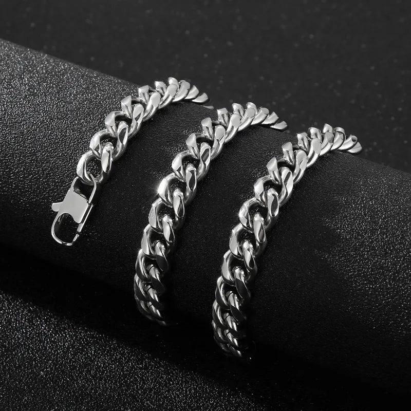 Bold 10mm Cuban Chain Necklace – Heavyweight Stainless Steel | 50cm