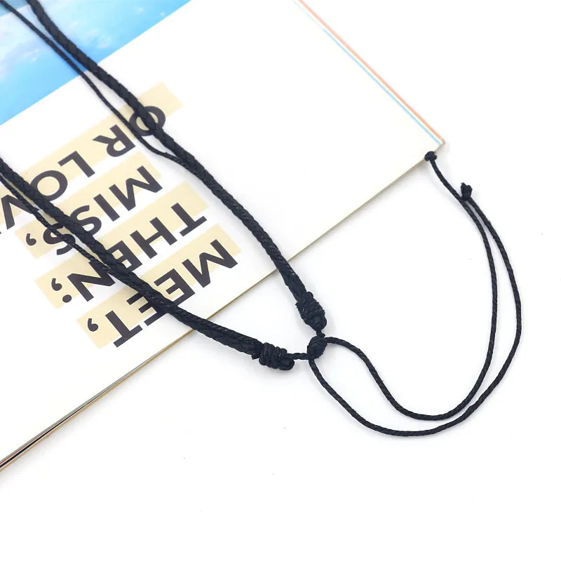 Layered Leather Rope Necklace for Men – Tribal Arrowhead Pendant with Haematite Beads