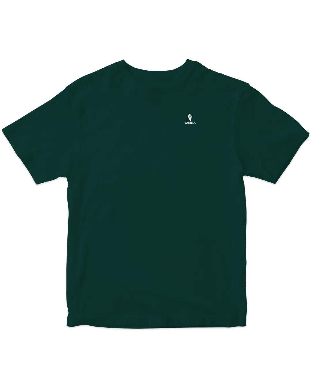 Vanilla Deep Green Oversize Drop Shoulder T-Shirt  For Men – 240 GSM Pure Cotton