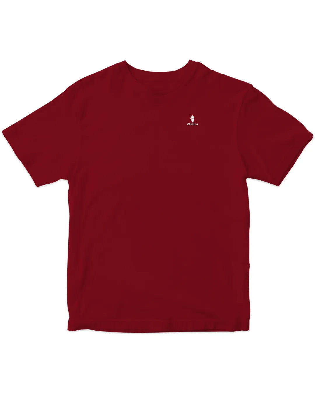 Vanilla Maroon Tailored Fit T-Shirt – 240 GSM Pure Cotton