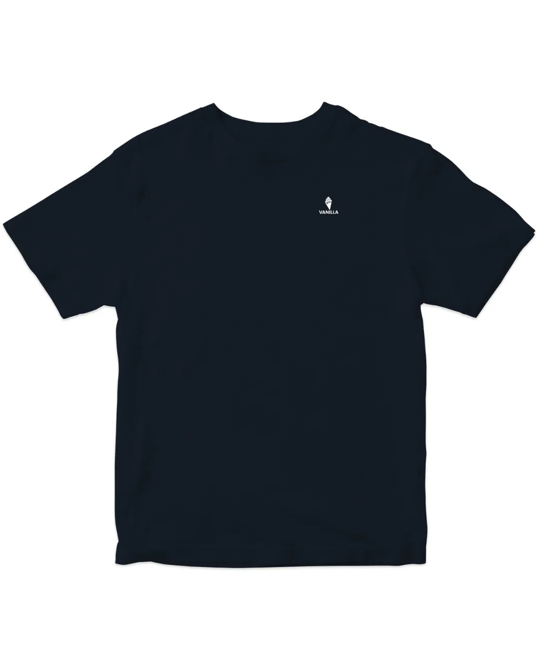 Vanilla Navy Blue Tailored Fit T-Shirt  For Men – 240 GSM Pure Cotton